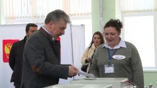 Pavel Grudinin Votes In Russian Presidential Election Pavel Grudinin Votes In Russian Presidential Election