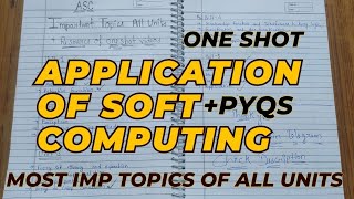 Application of Soft computing Important Topics and One shot videos | Aktu Exams | ASC | ASC PYQs screenshot 2