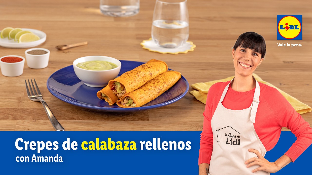 Crepes de calabaza rellenos de aguacate y tofu 🥑 | Recetas veganas | Lidl España