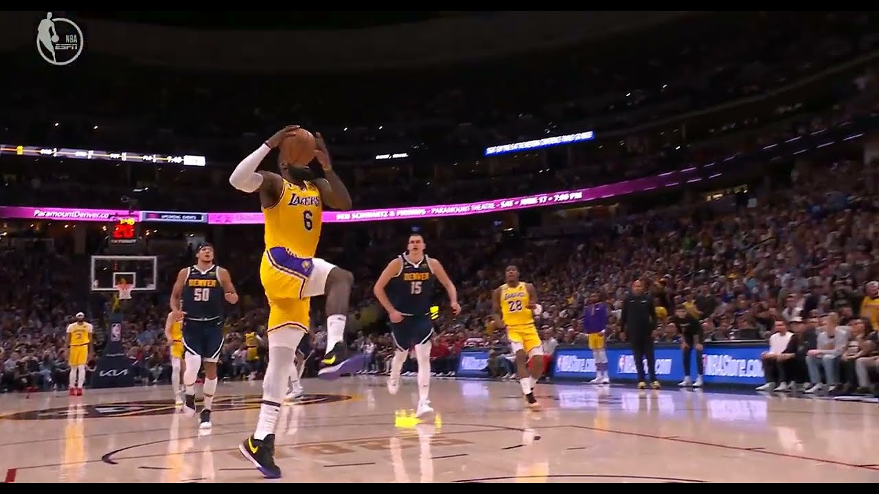 Lakers vs Nuggets Game 2: LeBron James proves he is human after missing an  easy dunk in LA loss to Denver
