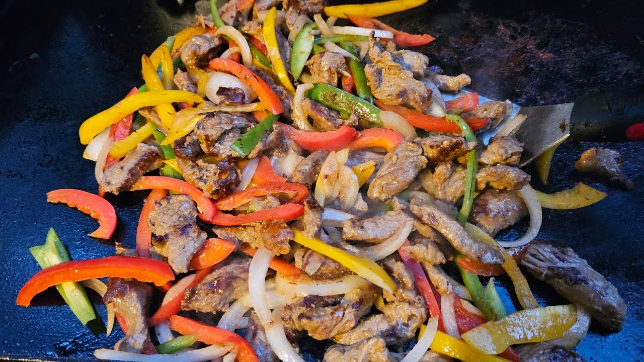 Fajita de Res Fácil y Rápido de Preparar YouTube