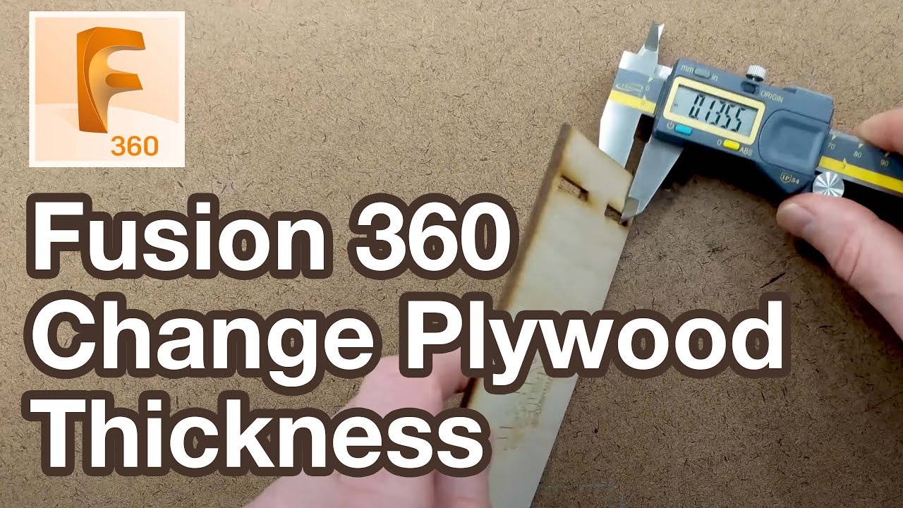 Fusion 360 Parametric Plywood - YouTube