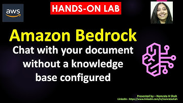 Hands on lab - Amazon Bedrock - Chat with your document