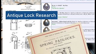 Antique Padlock Research Tools [178]