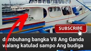 dambuhalang bangka isinakay sa gulong