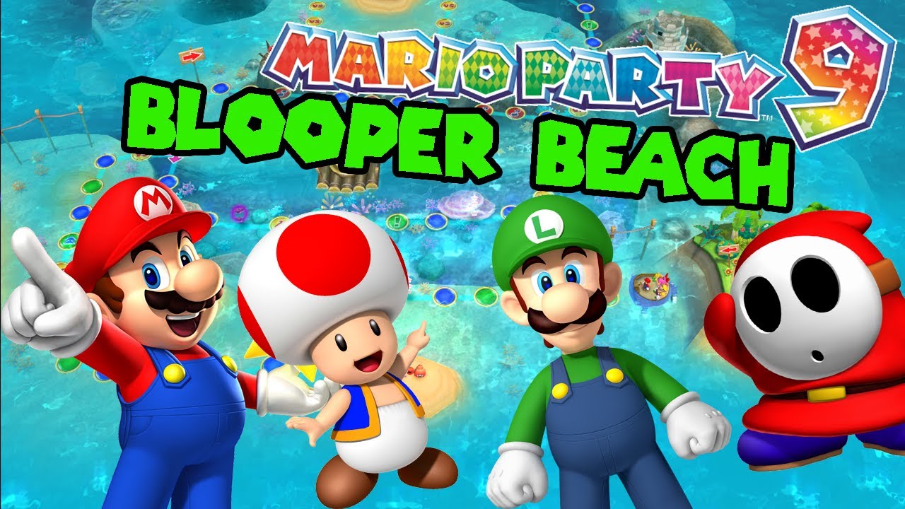 Mario Party 9 Blooper Beach HD