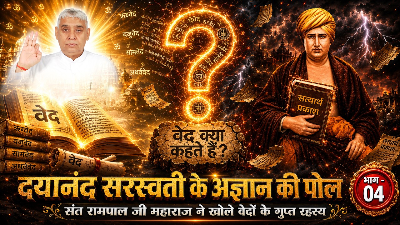 दयानंद स्वरस्वती के अज्ञान की पोल | संत रामपाल जी महाराज ने खोले वेदों के गुप्त रहस्य | Part 04