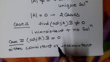 Linear equation( Consistent and inconsistent System ) in Hindi Part -2 | Ganitkosh