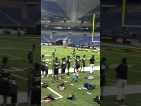 2017 Army All-American National Combine WR John Dunmore 2019