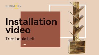 (ModelBC2023W2VT) SUNMORY Tree Bookshelf Installation Video