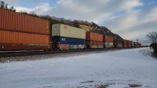 North Bound Stack Train BNSF # 3276 BNSF  # 5496 DPU BNSF # 5545