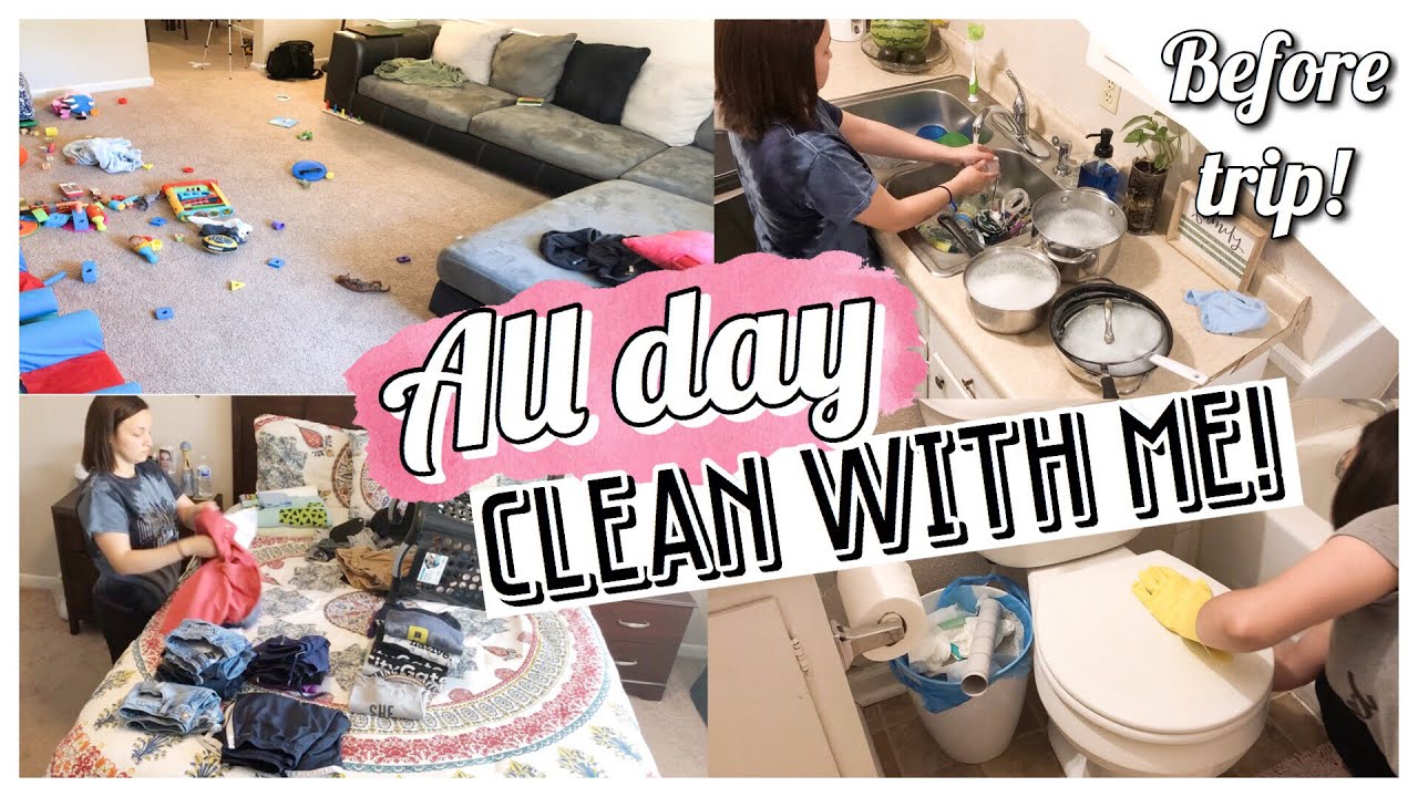 MESSY HOUSE EXTREME CLEANING MOTIVATION | ALL DAY CLEAN WITH ME 2019 ...