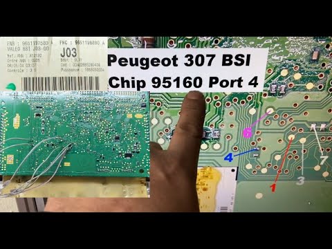 Peugeot and Citroën BSI EEprom 95160 - pin code read طريقة استخراج كود برمجه مفتاح