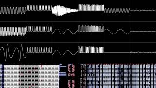 Yamaha YMF262 OPL3 music -  MoonDriver for OPL3 DEMO [Oscilloscope View]
