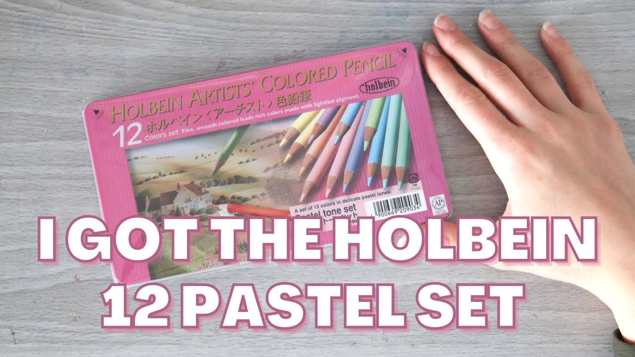 HOLBEIN 12 SET OF PASTEL TONED COLORED PENCILS UNBOXING! I Never Thought This Day Would Come