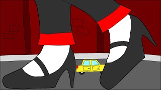 Charlie Hazbin Hotel Giantess Feet High Heels City Drawing Timelapse Speedpainting