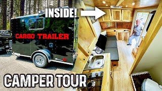 AMAZING Custom Cargo Trailer Camper Conversion DIY Build