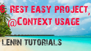6.Restful webservices, RestEasy Project, How to use @Context