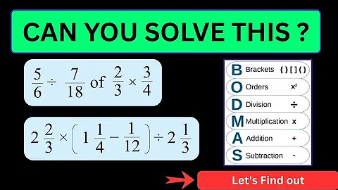 Can You Solve This Fraction Quiz, Let's Find Out With  How To Solve.