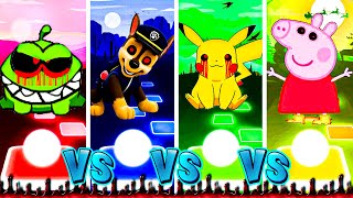 Om Nom Exe Vs Paw Patrol Exe Vs Pikachu Exe Vs Peppa Pig Exe | #tiles