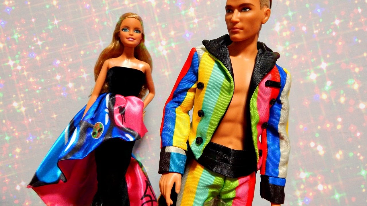 bed afgunst balans Ken & Barbie Moschino 2-pack Exclusive Collector Dolls - YouTube