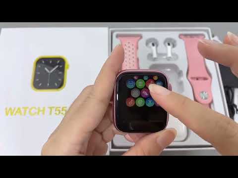 T55 pro max smart watch with Earpods