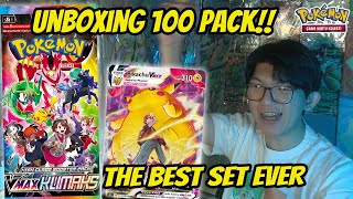 SET TERBAIK POKEMON INDONESIA - Unboxing 100 Pack VMAX Klimaks - Kartu Pokemon Indonesia