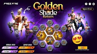 golden shade bundle Return | New Evo Bundle Event | free fire new event ff new event