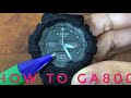 Casio 5535 Module - GA800 series G-Shock watch set-up, test screen & functions demo