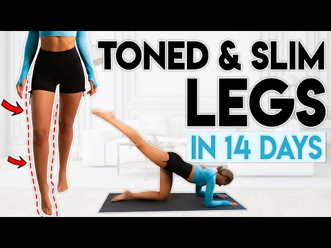 TONED and SLIMMER LEGS in 14 Days (lose leg fat) | 10 minute Workout