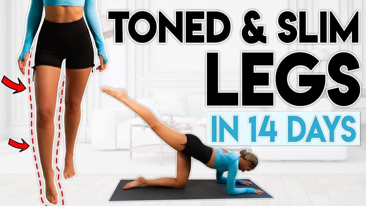 TONED and SLIMMER LEGS in 14 Days (lose leg fat)