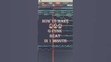 How to make 🔥🔥🔥 G-Funk beat in 1 MINUTE #flstudio #producer #beats