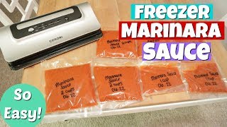 Freezer Cooking | Homemade Marinara Sauce | Cosori Food Sealer