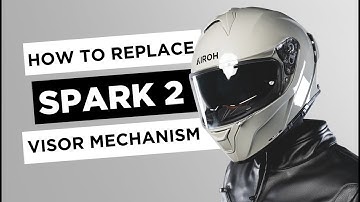 AIROH SPARK2 FULL FACE HELMET VISOR MECHANISM ASSEMBLY AND DISASSEMBLY VIDEO TUTORIAL