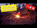 UNE NUIT SEUL DANS LA FORÊT EN PLEIN HIVER (bivouac, hamac et bâche)