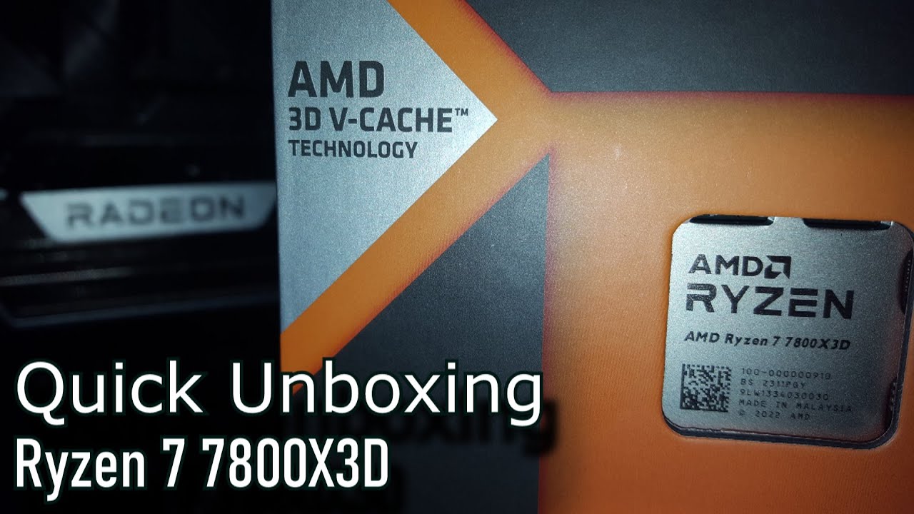 AMD Ryzen 7 7800X3D Review - The Best Gaming CPU - Unboxing & Photos