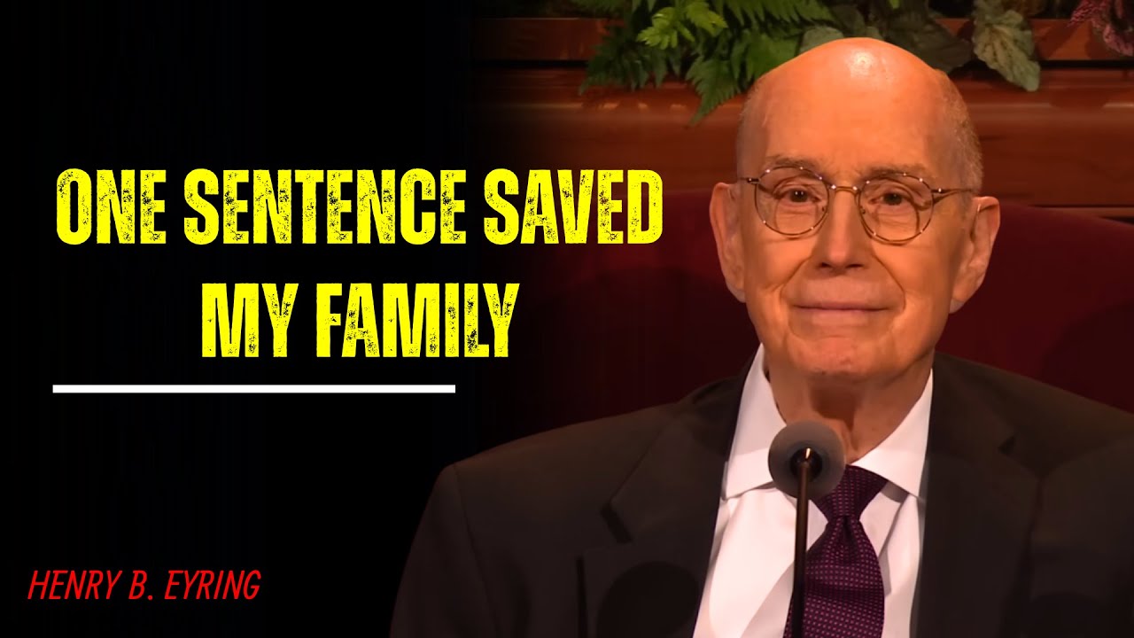 Henry B  Eyring | Prophecy In Malachi One Sentence Saved An Entire Family