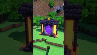 Nether Portal Design 🗿#shorts #minecraft