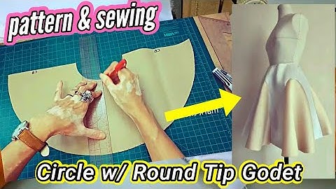🧵 How to Make Skirt with Godet inserts × Circle Skirt with Godet × Pattern × Sewing Tutorial