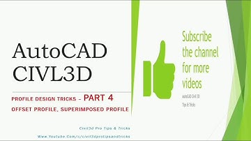 Civil 3D - Profile Design - Offset / Superimposed Profile - 4