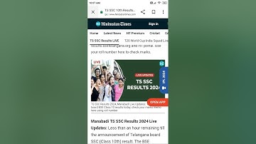 TS SSC 10th Results 2024 Live: Check Telangana BSE Class 10 result here at 