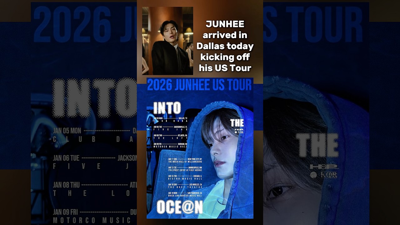 JUNHEE US TOUR kicking off in Dallas ❤️🌊 