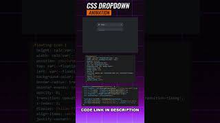 Animated DropDown Menus #css #coding #dropdownmenu #dropdown #tecz_glitch