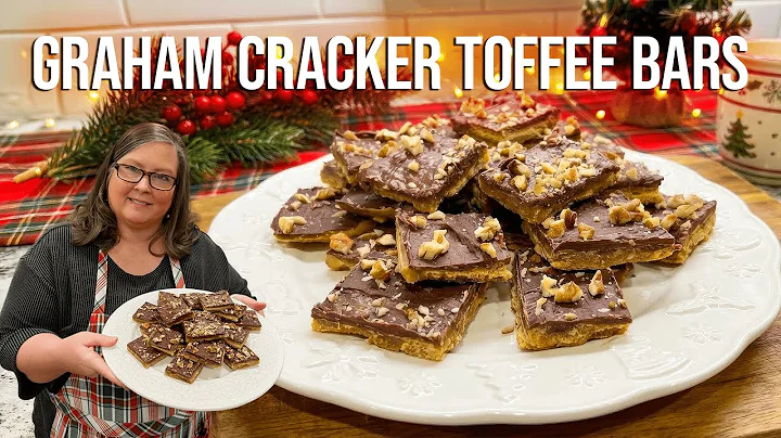 Christmas Crack Made EASY! Graham Cracker Toffee Bars Recipe