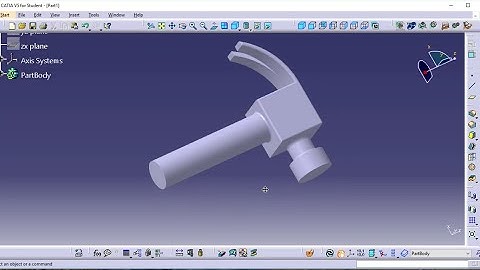 Catia Tutorial|How to make hammer in catia for the beginners
