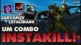 NOVA RUNA DE LETALIDADE PRO JARVAN IV É UM COMBO UMA KILL - League of Legends