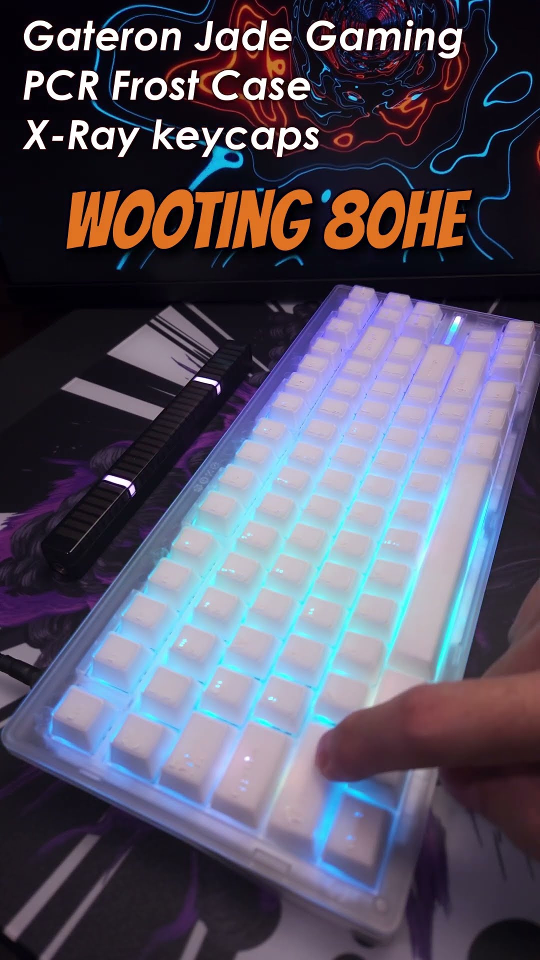 Wooting 80HE Frost/ Gateron Gaming Jade X-ray caps #shorts - YouTube