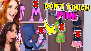 Dont Touch Pink Again Ft. Leah Ashe In Dress To Impress Challenge Dti On Roblox Pro Challenge