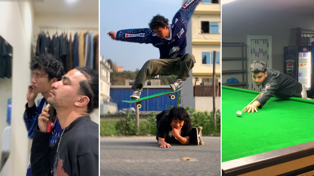 LOCAL SKATERS AT SAINT BARBER SHOP 