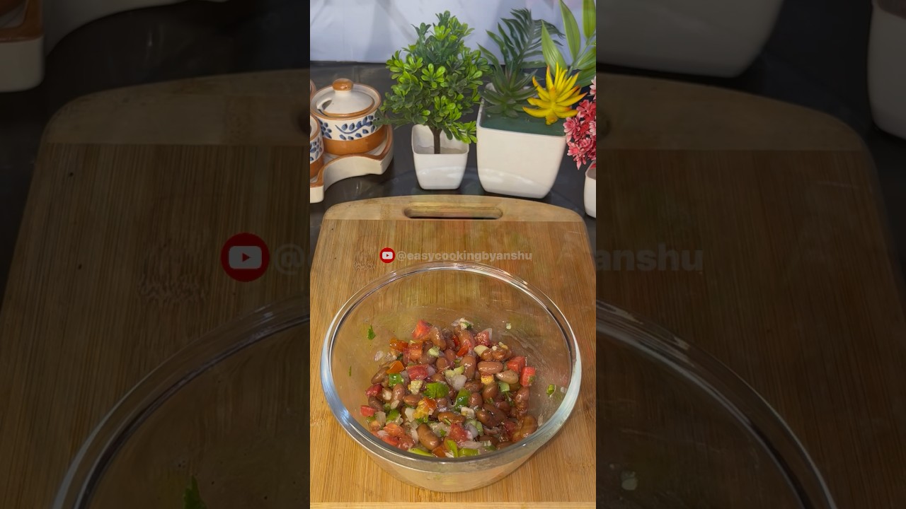 Perfect Healthy Rajma chaat recipe for fitness Freaks 😱😱🔥👌👌 